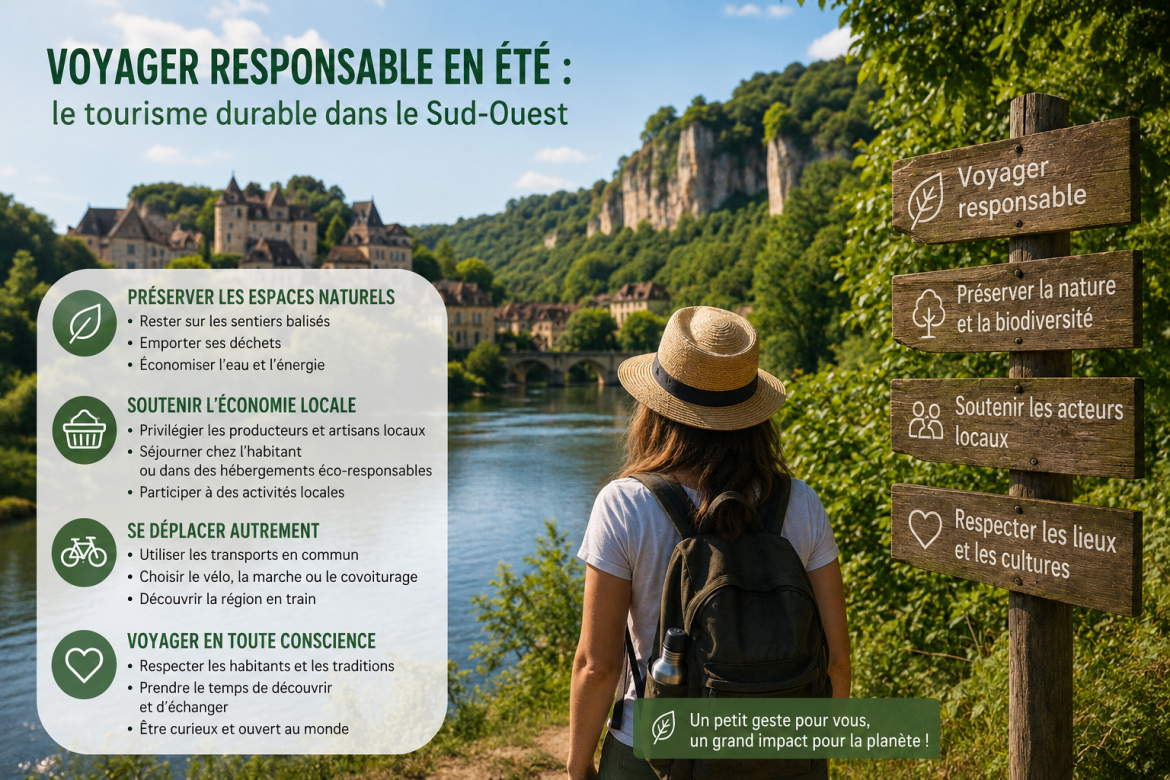 Voyager responsable en été Sud-Ouest
